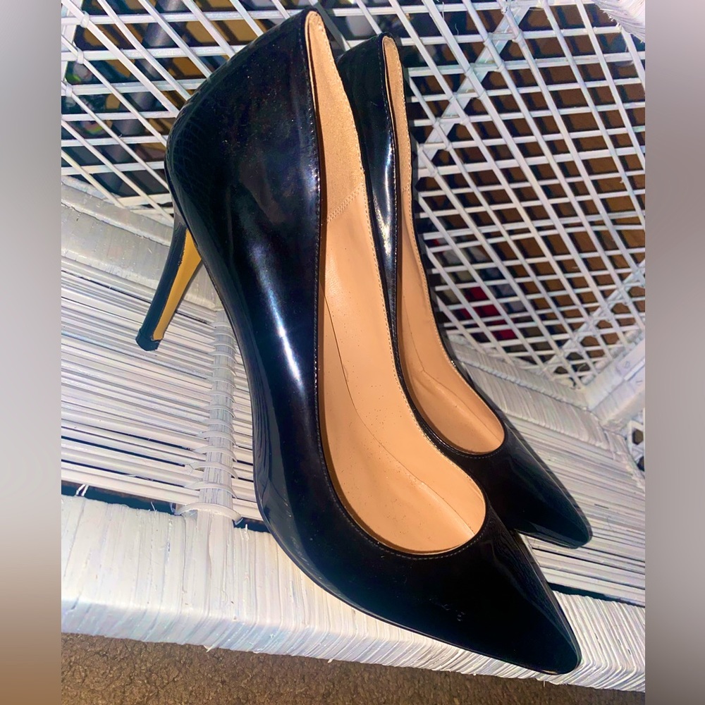 Chris-T Black Stiletto Heels Pumps